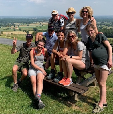 IUGA Vice President Fred Milani & friends on their Walk for PFD in France